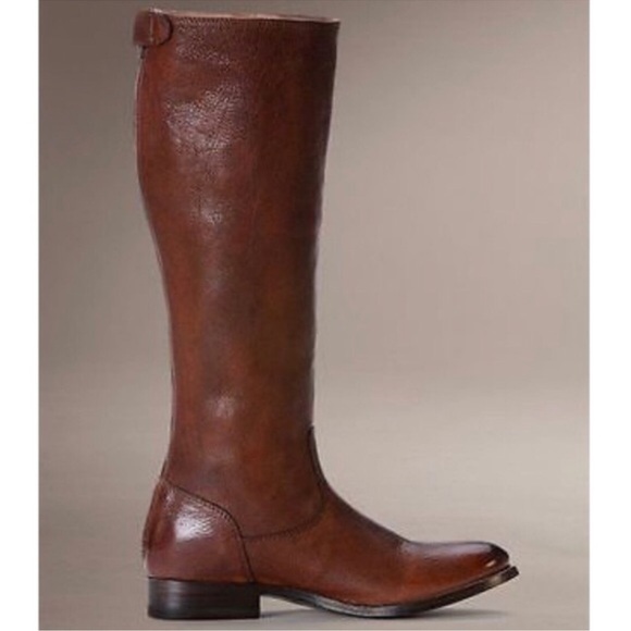 Frye Melissa Button Back Zip Cognac
Leather Boots - Picture 6 of 10